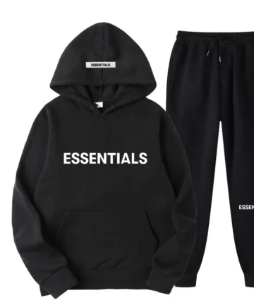 Black Essentials Tracksuit