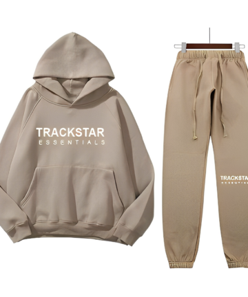 Trackstar Essentials Logo Tracksuit – Brown