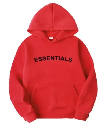 Red Essentials Hoodie