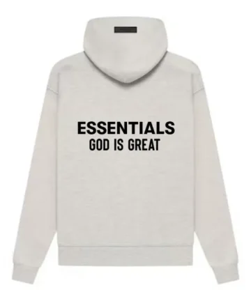 Gray God Is Great Hoodie