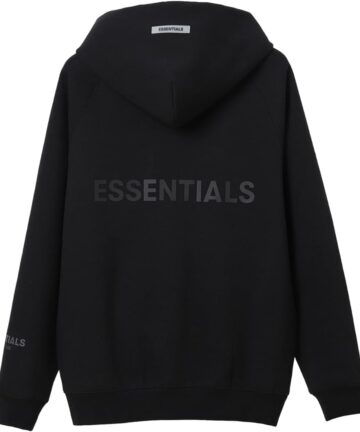 Fear Of God Essentials Zip Up Hoodie Black