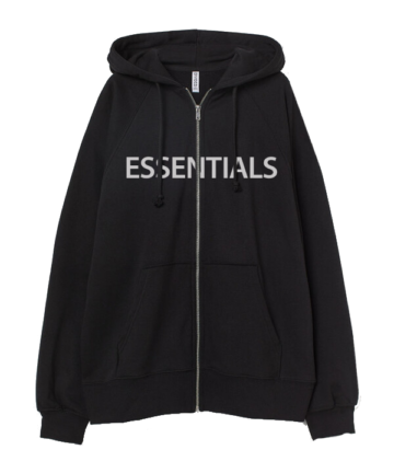 Oversized Essentials Zip-Through Hoodie